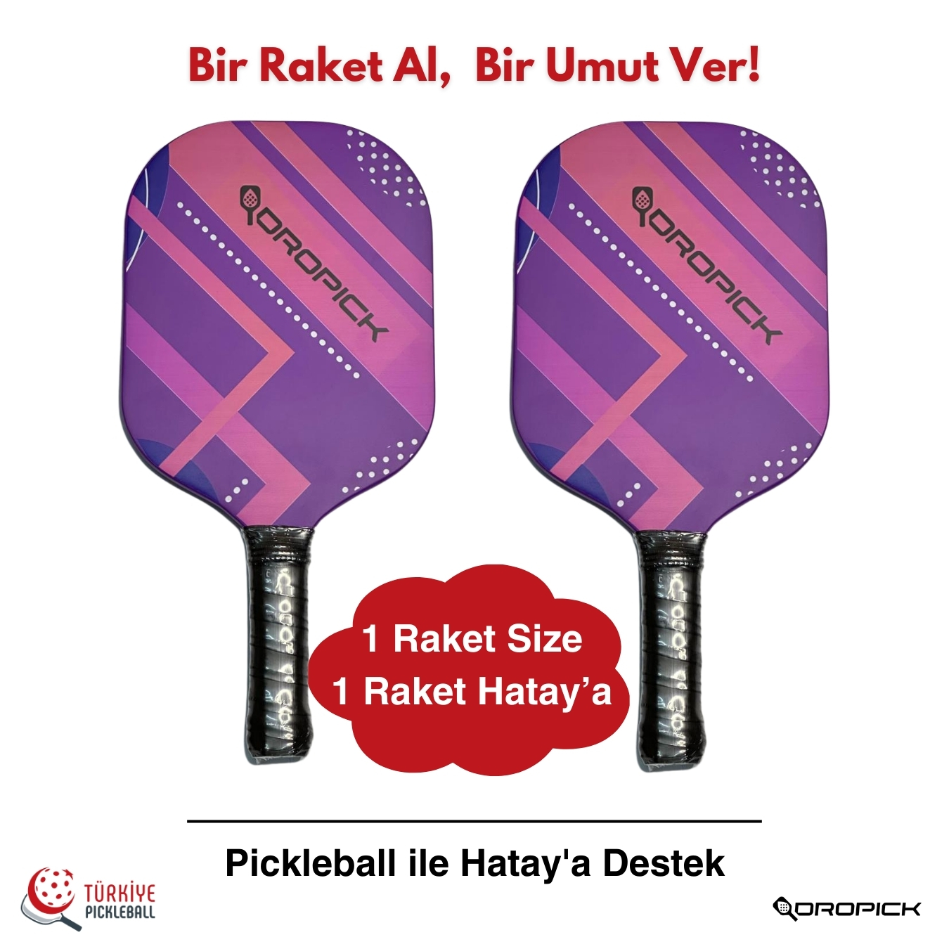 Dropick Unique Elite Pro Fiber Glass Pickleball Raketi