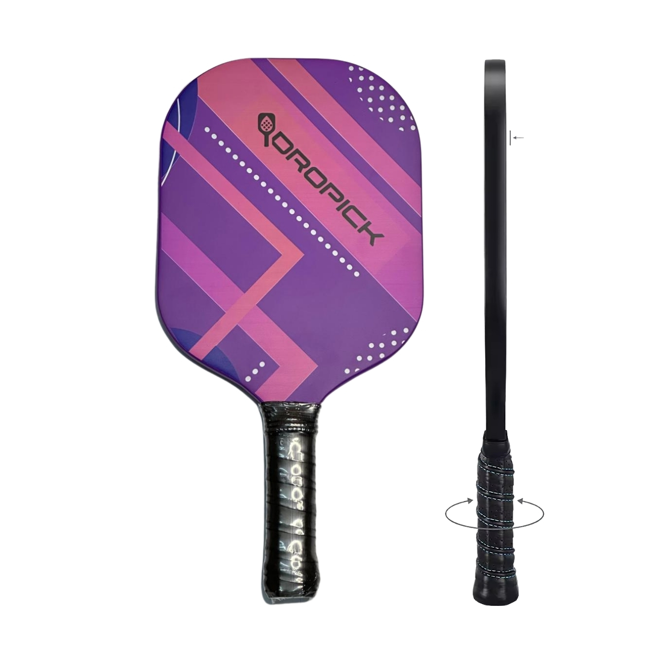 Dropick Unique Elite PRO Fiberglass Çerçevesiz Yetişkin Pickleball Raketi