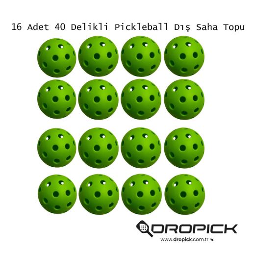 Pickleball Dış Saha Topu 16'lı