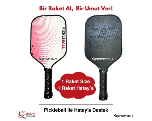 Dropick Balance Elite Serisi Karbon Fiber Yetişkin Pickleball Raketi