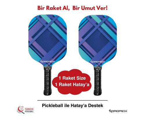 Dropick Epic Elite PRO Fiberglass Profesyonel Yetişkin Pickleball Raketi