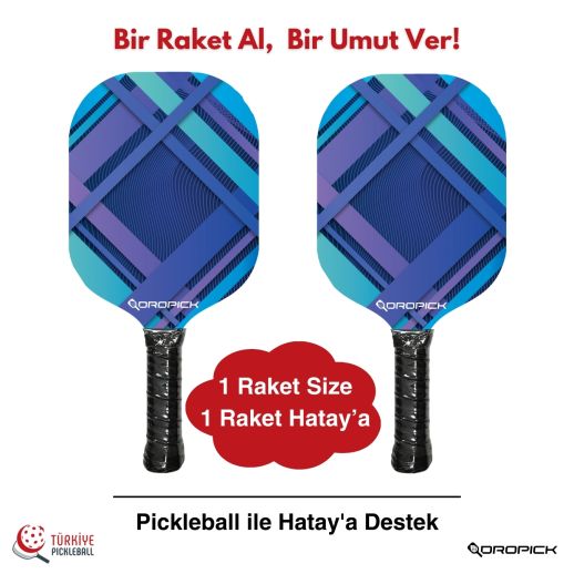 Dropick Epic Elite PRO Fiberglass Profesyonel Yetişkin Pickleball Raketi