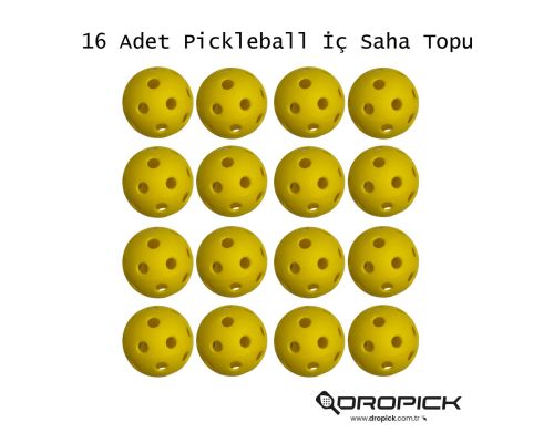 Pickleball İç Saha Topu 16 lı